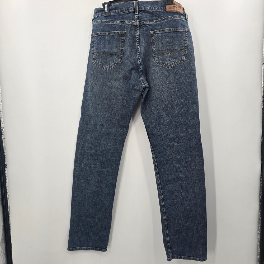 Signature by Levi Strauss & Co Pants Mens 33x34 Regular Fit Blue Medium Wash - Picture 2 of 7